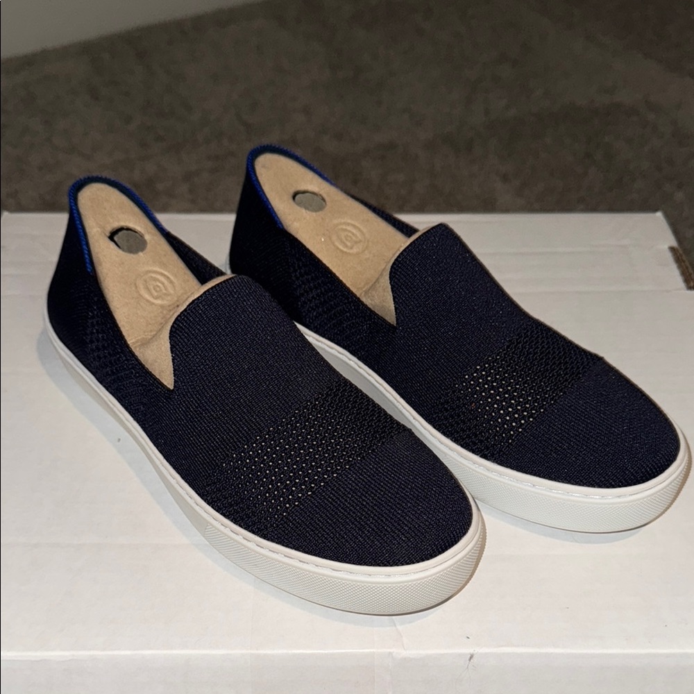 Rothy's Dark Blue Slip-On Loafers